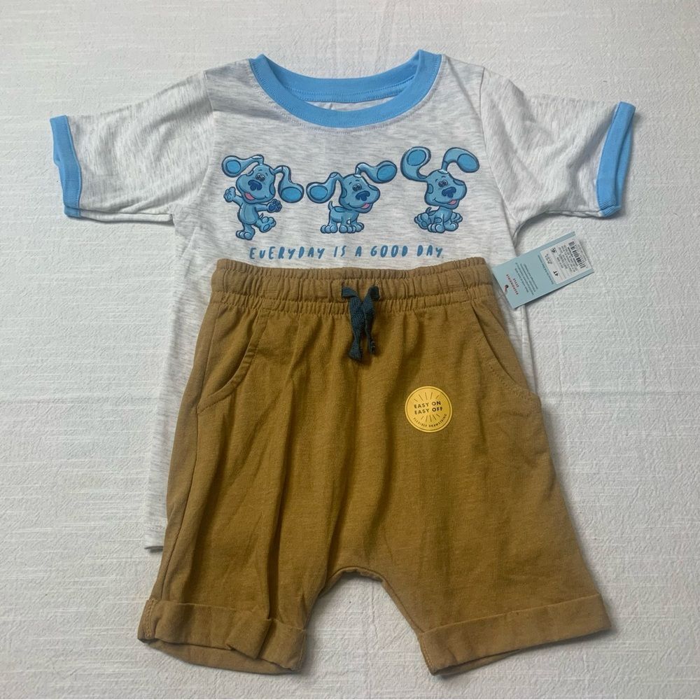 Boys T-Shirt and Shorts Blue’s Clues 4T